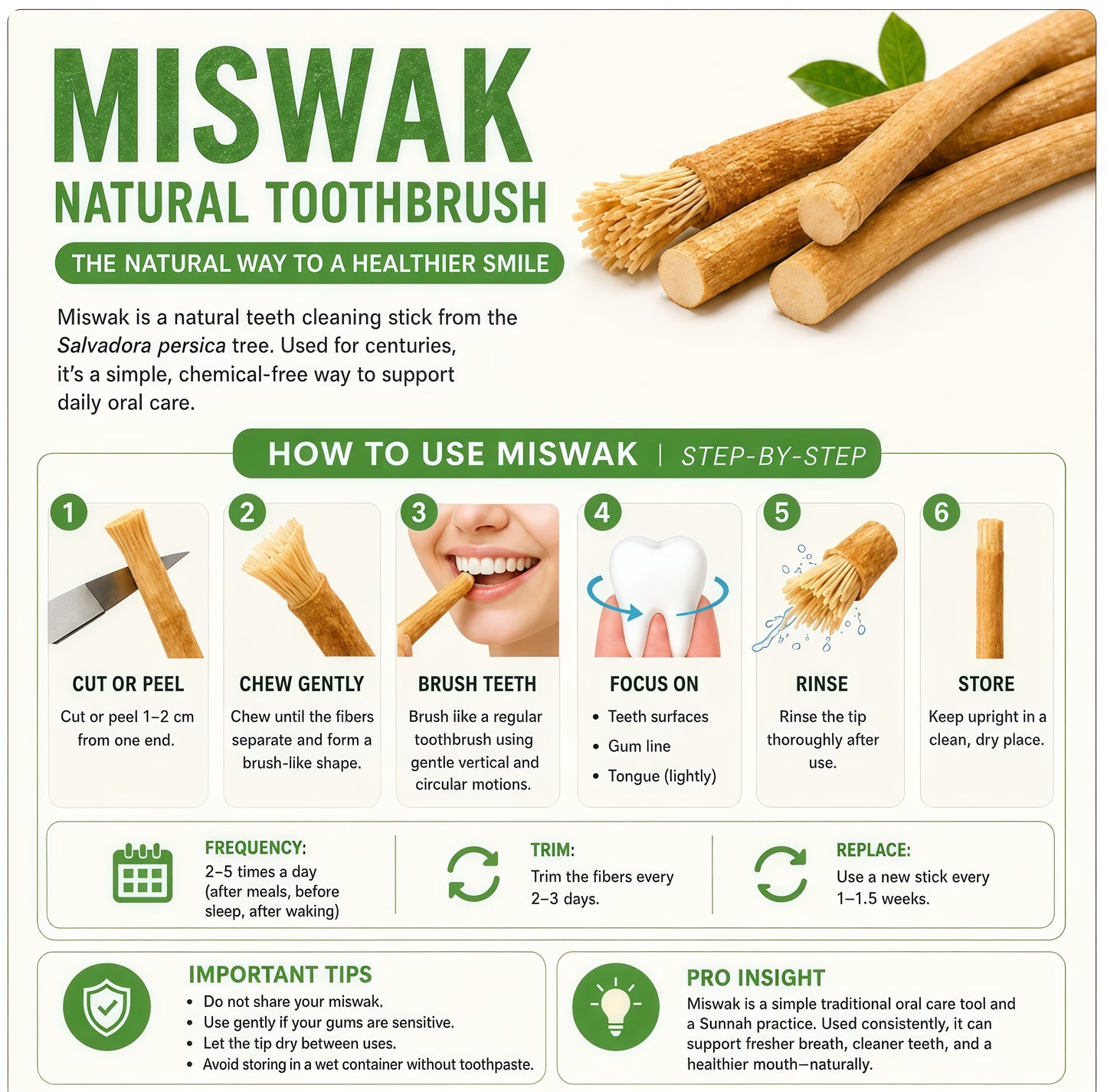 Miswak Stick (3 Pack)